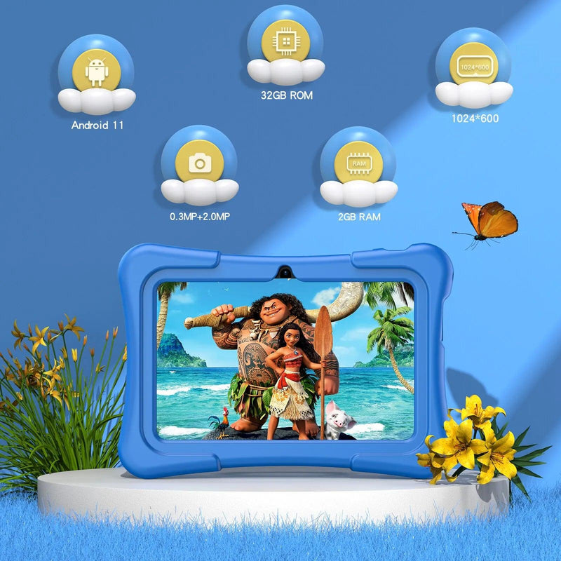 Tablet Infantil Educacional PRITOM Android 32 GB Wifi Bluetooth Dual Câmera - Loja Million BR