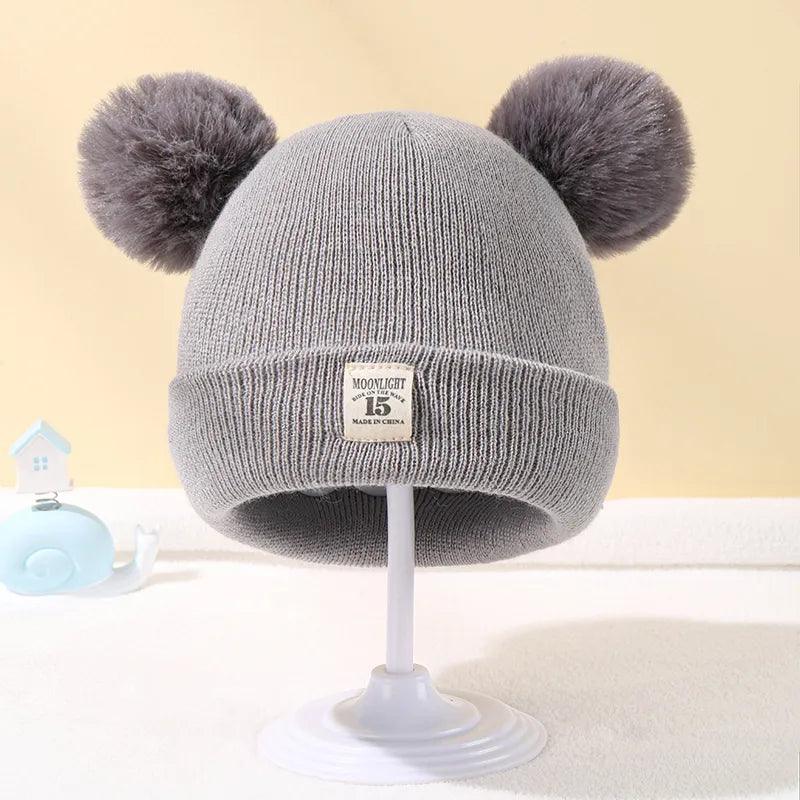 Gorro Infantil de Inverno com Pompom - até 3 Anos - Loja Million BR