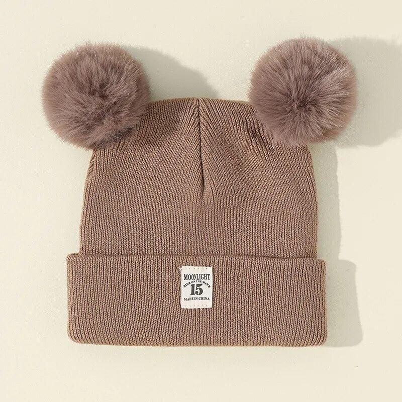 Gorro Infantil de Inverno com Pompom - até 3 Anos - Loja Million BR