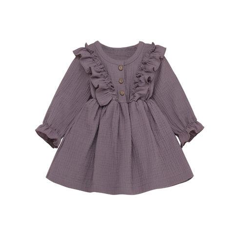 Vestido infantil de Linho Inverno - Mivest Kids